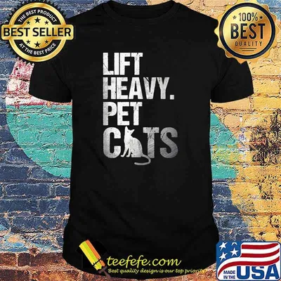 Lift Heavy Pet Cats T-Shirt