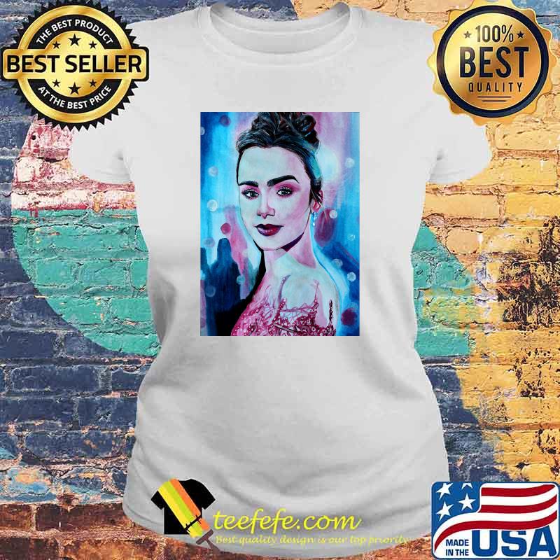 Lily Collins Essential T-Shirt Laides tee Lily Collins Essential T-Shirt Laides tee