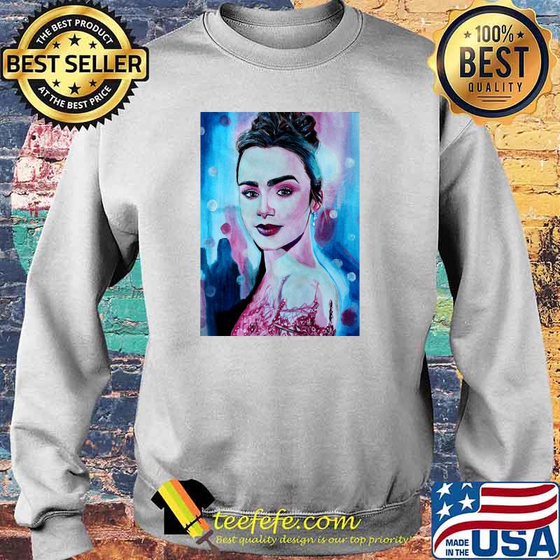 Lily Collins Essential T-Shirt Sweater Lily Collins Essential T-Shirt Sweater