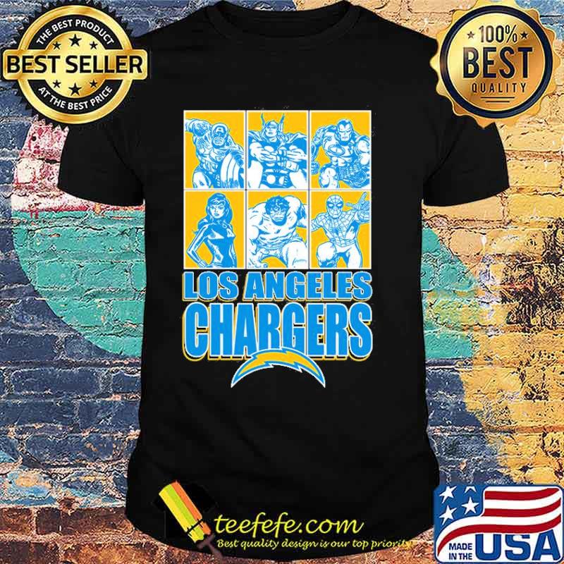 Los Angeles Chargers Disney Marvel Avengers Line-Up shirt