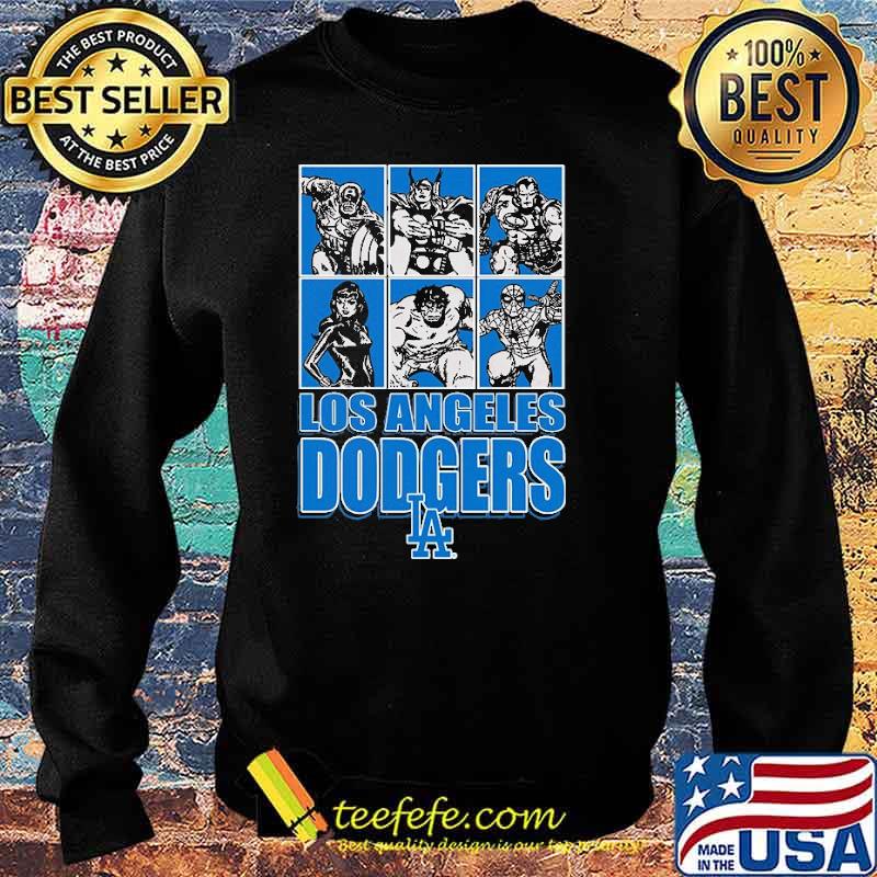 Los Angeles Dodgers Disney Marvel Avengers Line-Up s Sweater Los Angeles Dodgers Disney Marvel Avengers Line-Up s Sweater