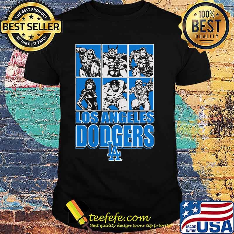 Los Angeles Dodgers Disney Marvel Avengers Line-Up shirt Los Angeles Dodgers Disney Marvel Avengers Line-Up shirt