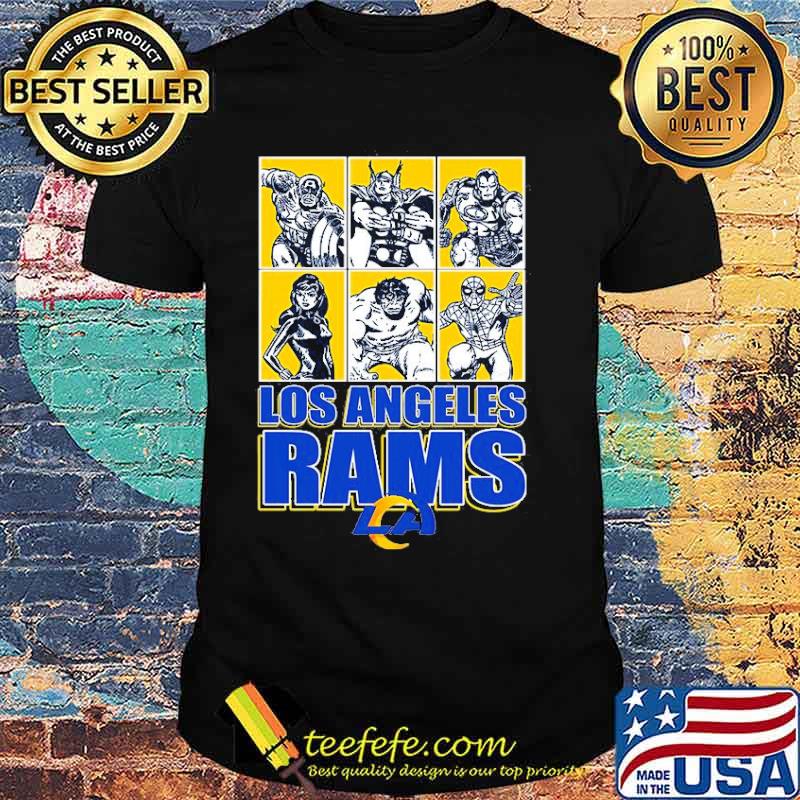 Los Angeles Rams Disney Marvel Avengers Line-Up shirt