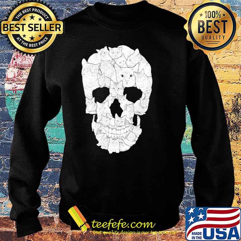 Love Cats SKull halloween s Sweater Love Cats SKull halloween s Sweater