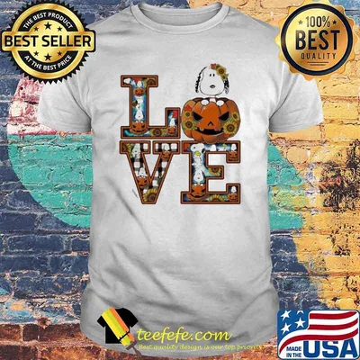 Love Snoopy and Woodstock Pumpkin Halloween 2021 Shirt