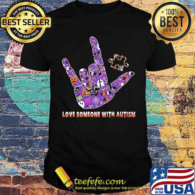 Love someone with autism halloween shirt Love someone with autism halloween shirt