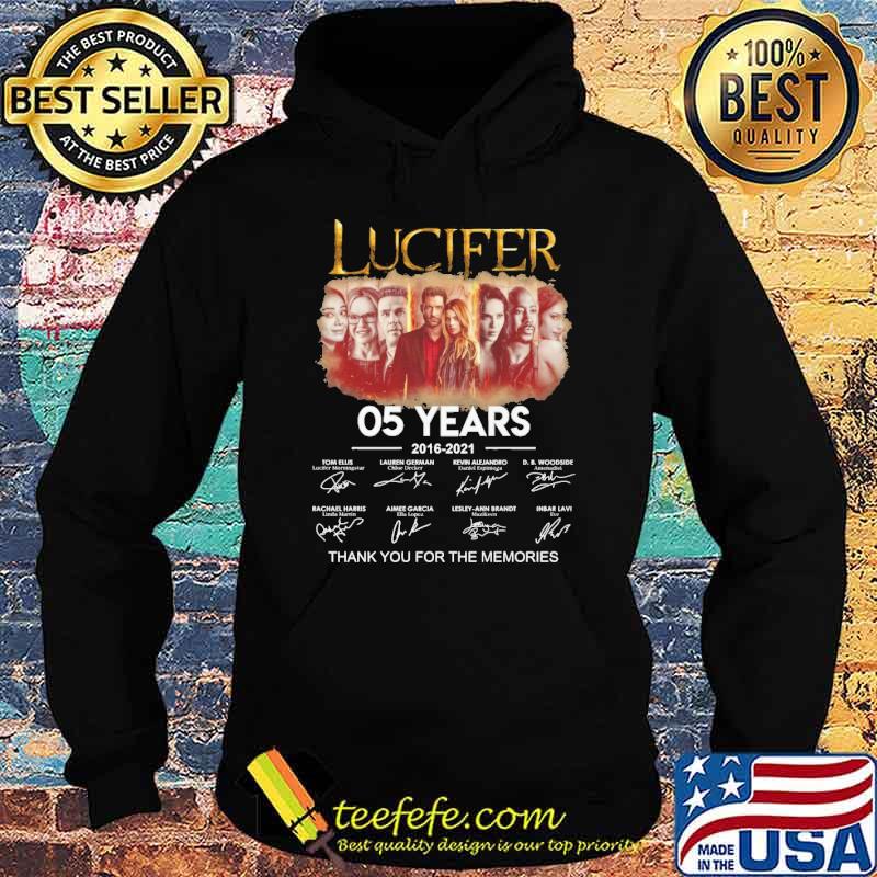 Lucifer 05 years 2016 2021 thank you for the memories signature s Hoodie Lucifer 05 years 2016 2021 thank you for the memories signature s Hoodie