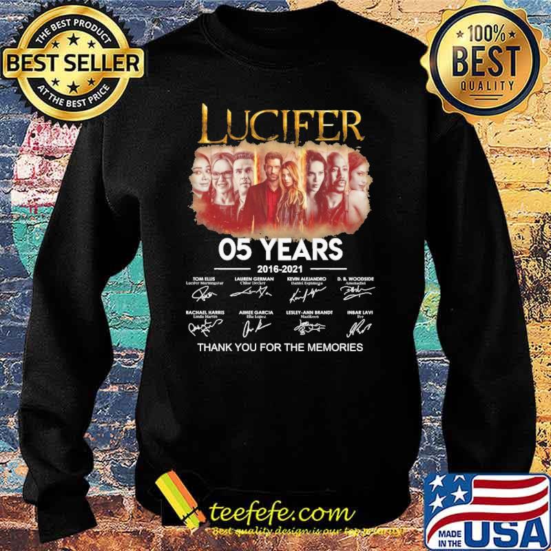 Lucifer 05 years 2016 2021 thank you for the memories signature s Sweater Lucifer 05 years 2016 2021 thank you for the memories signature s Sweater