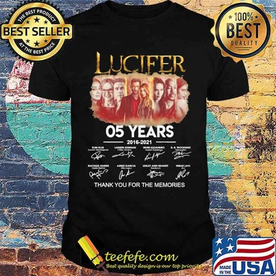 Lucifer 05 years 2016 2021 thank you for the memories signature shirt