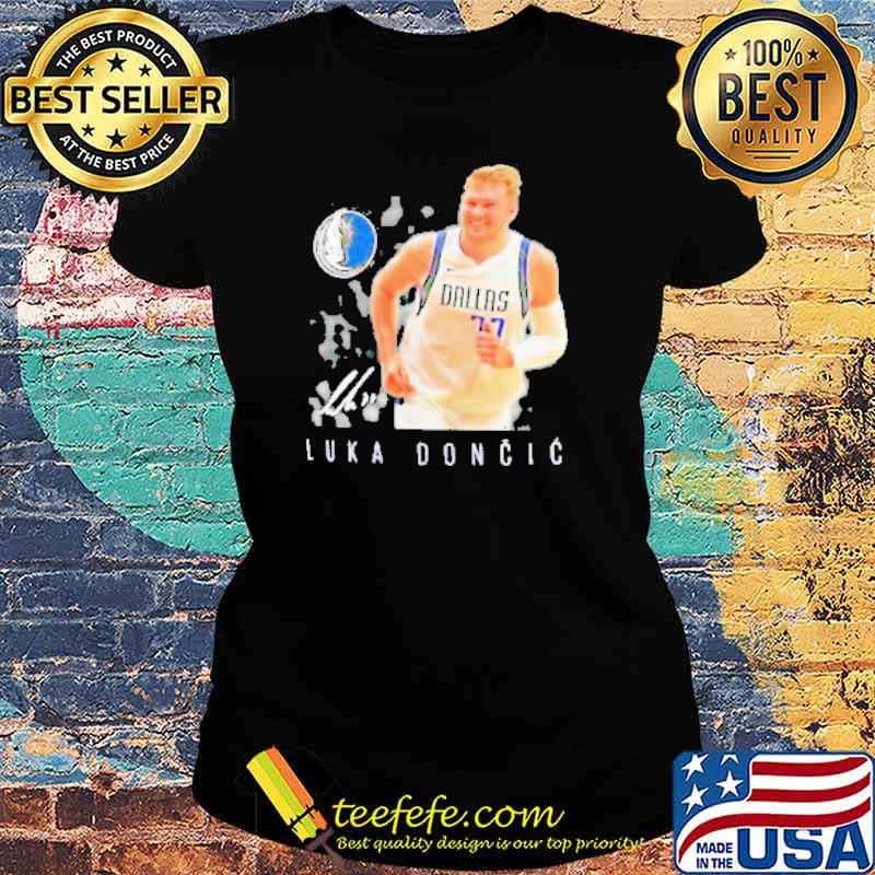 Luka Doncic Dallas Mavericks Team Heroes Name & Number Player s Ladies tee Luka Doncic Dallas Mavericks Team Heroes Name & Number Player s Ladies tee