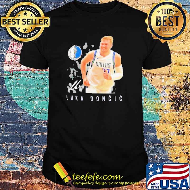Luka Doncic Dallas Mavericks Team Heroes Name & Number Player shirt Luka Doncic Dallas Mavericks Team Heroes Name & Number Player shirt