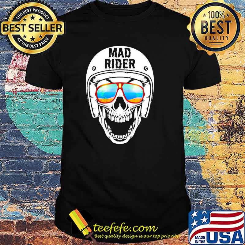 Mad rider skull halloween shirt