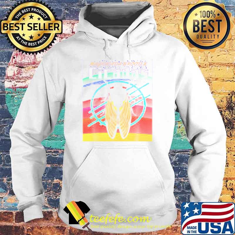 Magicicada Brood X Retro Rainbow Pride Shirt Hoodie Magicicada Brood X Retro Rainbow Pride Shirt Hoodie