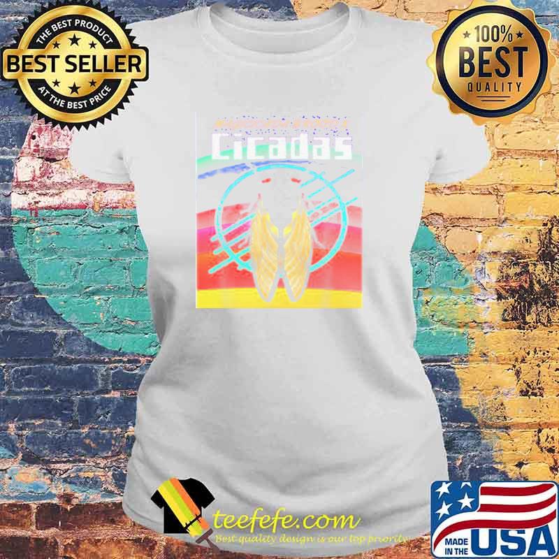 Magicicada Brood X Retro Rainbow Pride Shirt Laides tee Magicicada Brood X Retro Rainbow Pride Shirt Laides tee