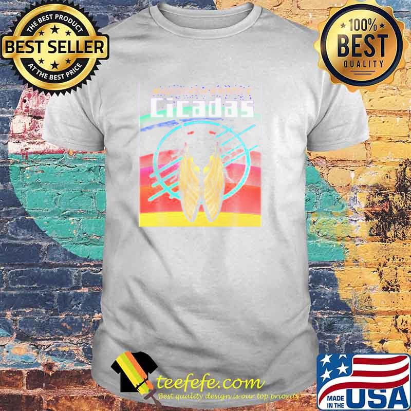 Magicicada Brood X Retro Rainbow Pride Shirt