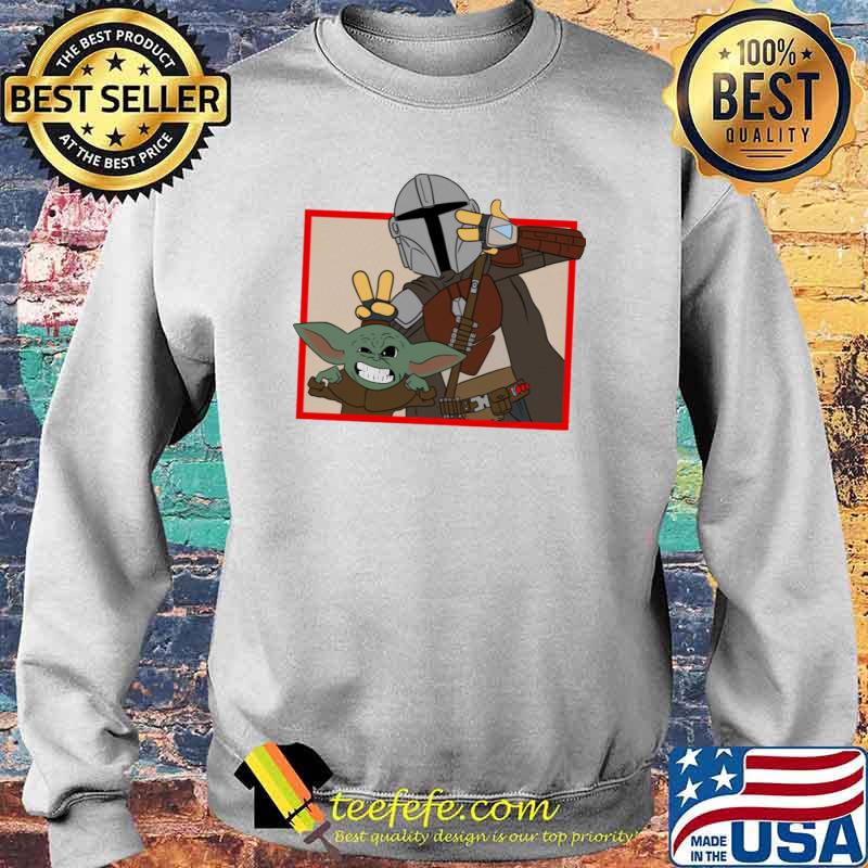 Mandalorian And Baby Take Photo Shirt Sweater Mandalorian And Baby Take Photo Shirt Sweater
