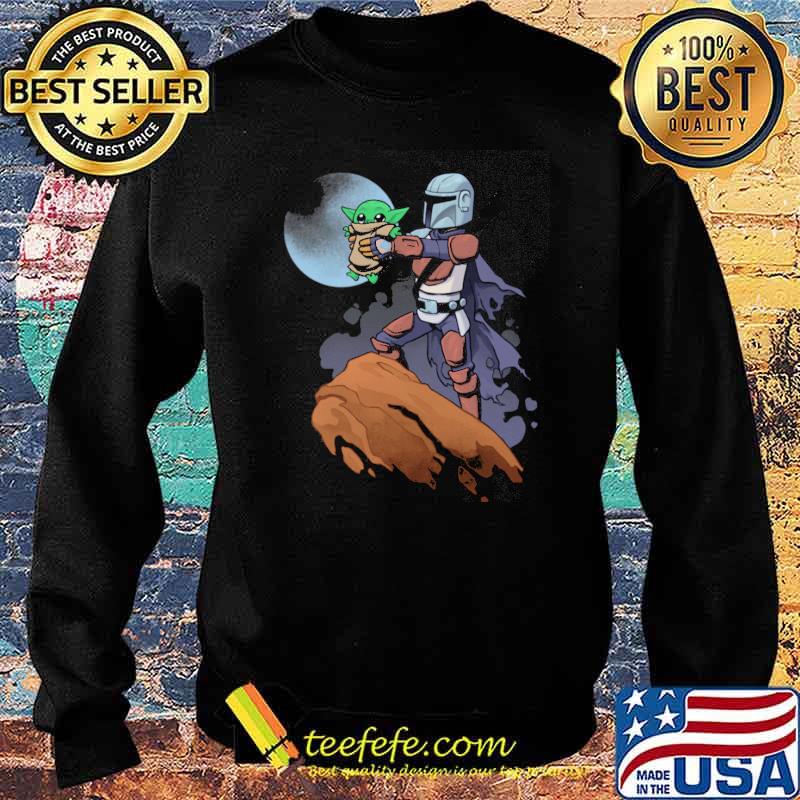 Mandalorian And Baby Yoda Shirt Sweater Mandalorian And Baby Yoda Shirt Sweater