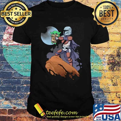 Mandalorian And Baby Yoda Shirt