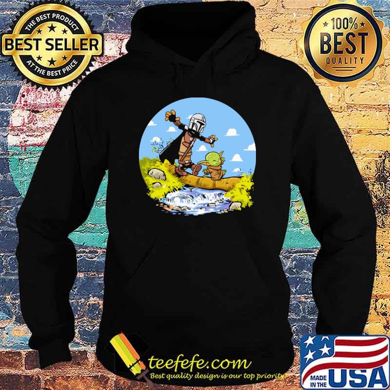 Mandalorian Yoda Calvin Shirt Hoodie Mandalorian Yoda Calvin Shirt Hoodie