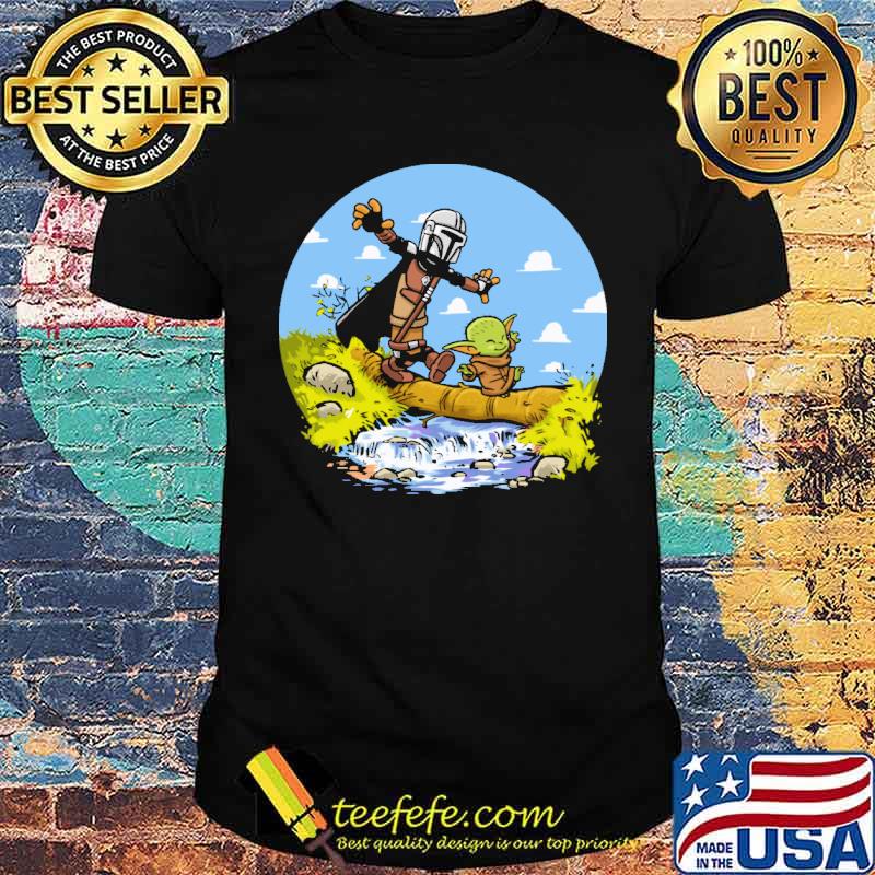 Mandalorian Yoda Calvin Shirt