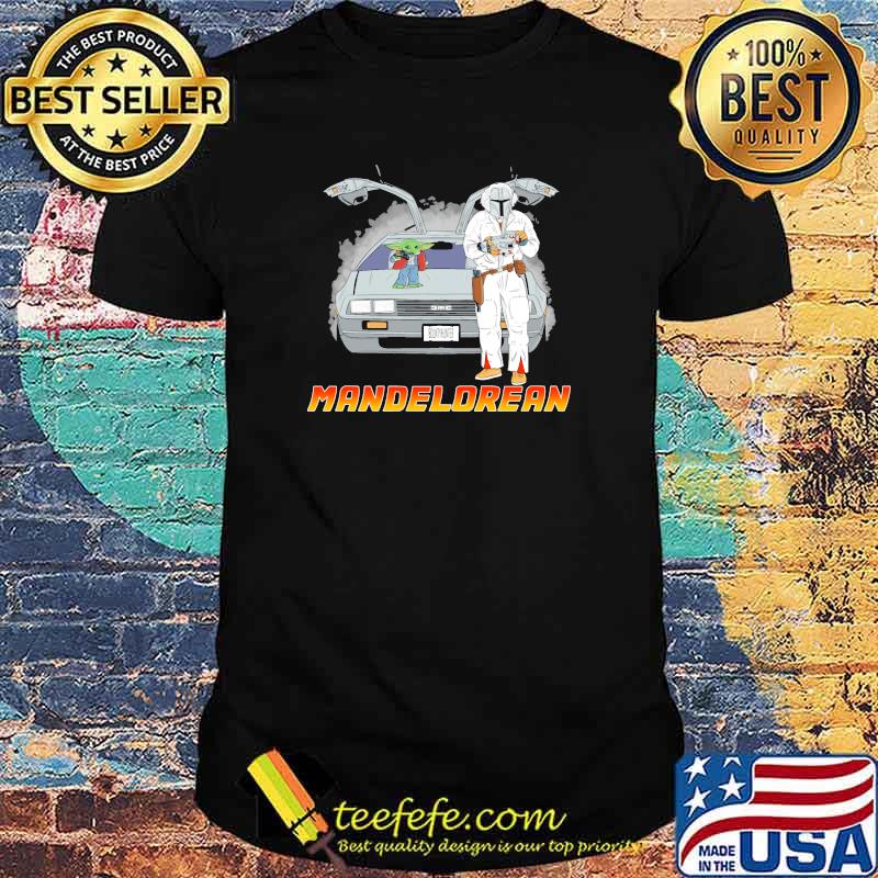 Mandelorean yoda and mandalorian bounty hunter car shirt