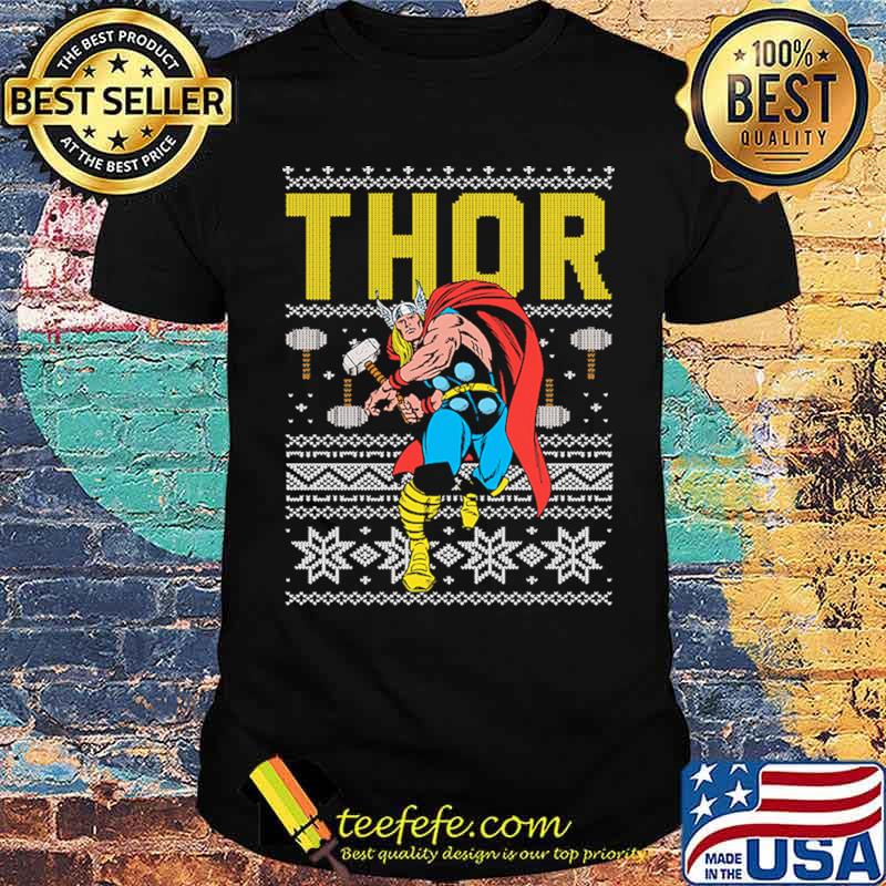 Marvel Comics Faux Ugly Thor Christmas Shirt