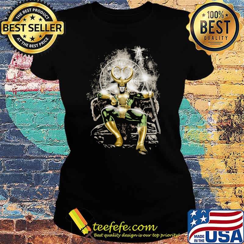 Marvel Loki Throne Shirt Ladies tee Marvel Loki Throne Shirt Ladies tee