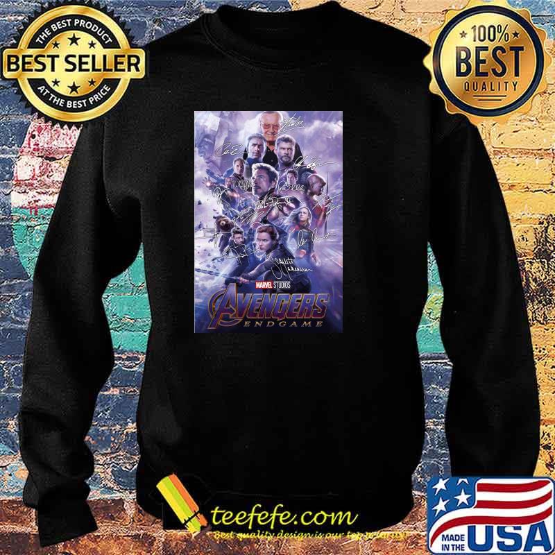 Marvel studios Avengers endgame signatures s Sweater Marvel studios Avengers endgame signatures s Sweater
