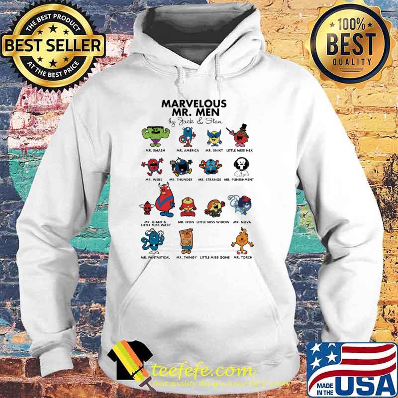 Marvelous Mr. Men Avenger Shirt Hoodie Marvelous Mr. Men Avenger Shirt Hoodie