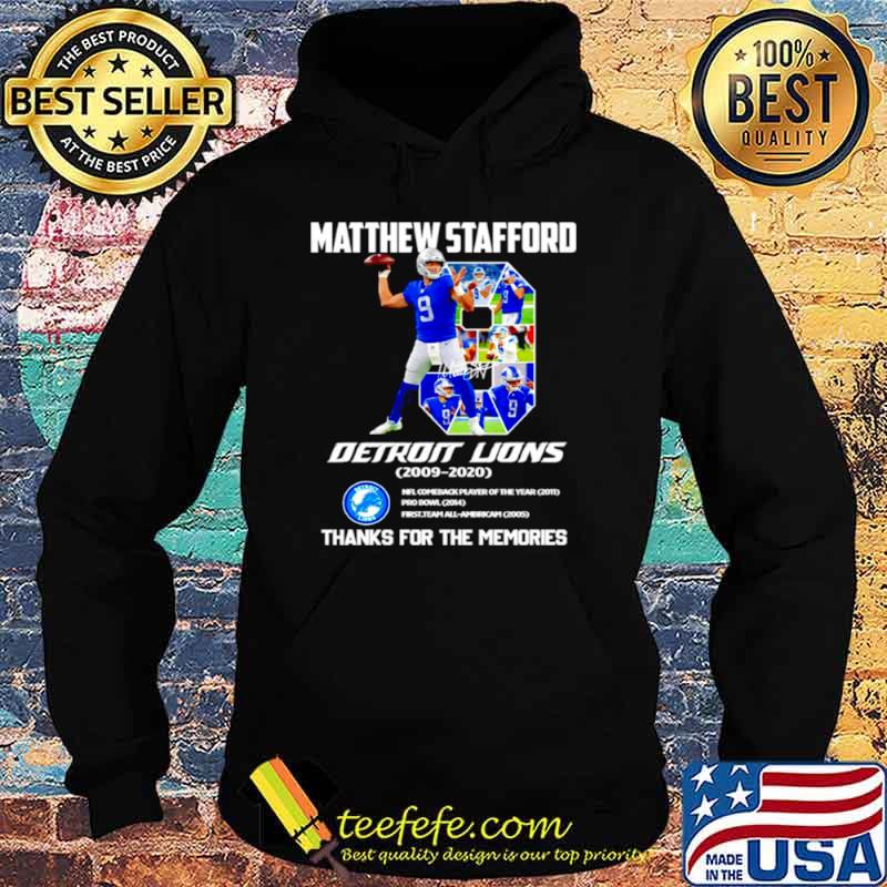 Matthew Stafford Thank For The Memories Shirt - High-Quality