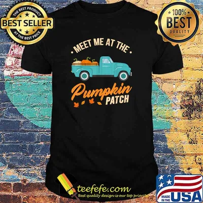 Meet Me At The Pumpkin Patch Truck Halloween Hello FallT-Shirt