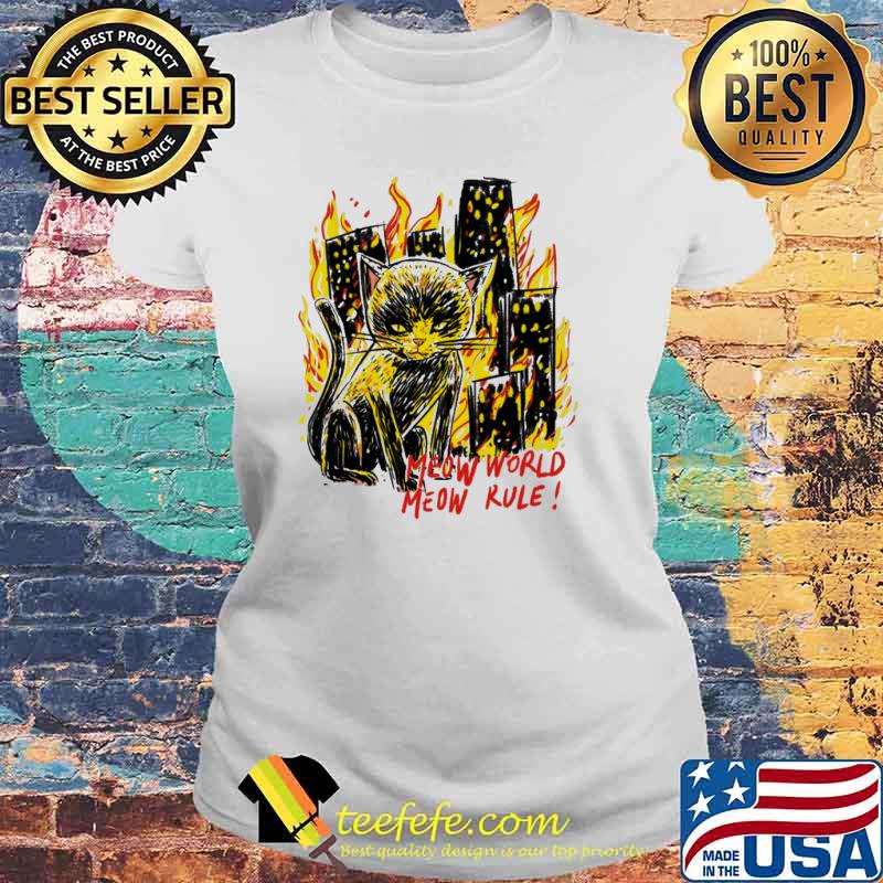 Meow World Meow Rule s Laides tee Meow World Meow Rule s Laides tee