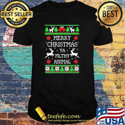 Merry Christmas Animal Filthy Ya shirt