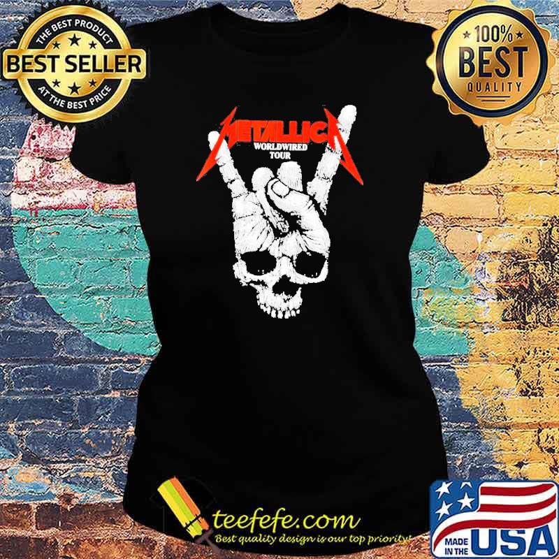 Metallica’s 25 hot rock band worldwired tour s Ladies tee Metallica’s 25 hot rock band worldwired tour s Ladies tee