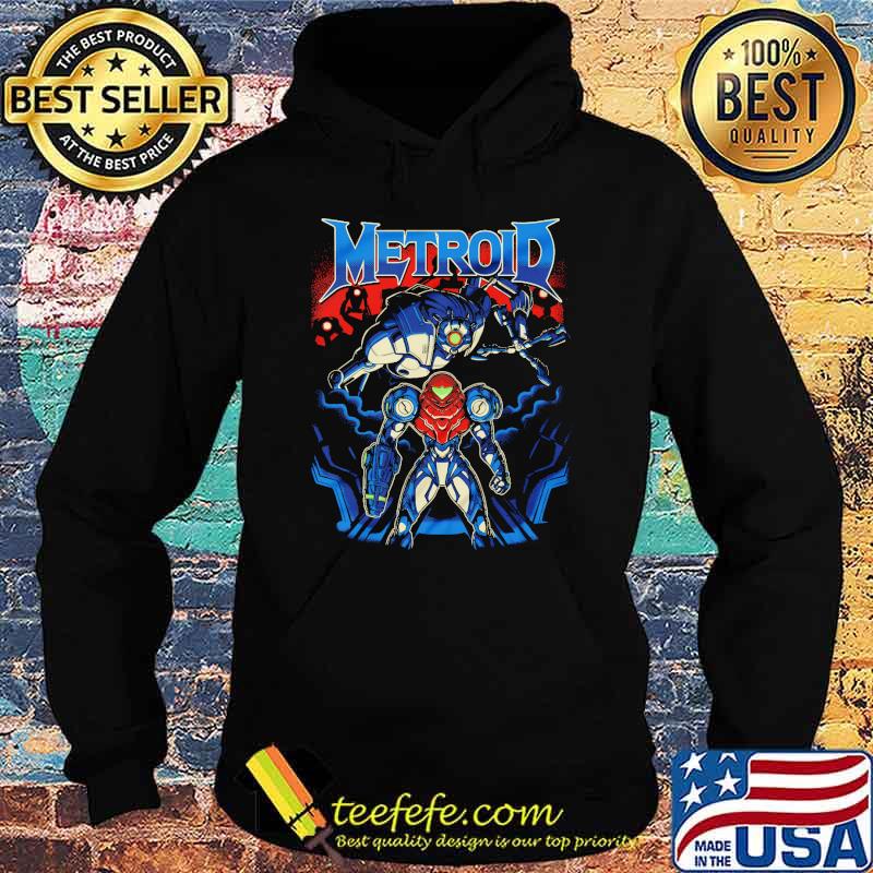 Metroid Dread Blue Shirt Hoodie Metroid Dread Blue Shirt Hoodie