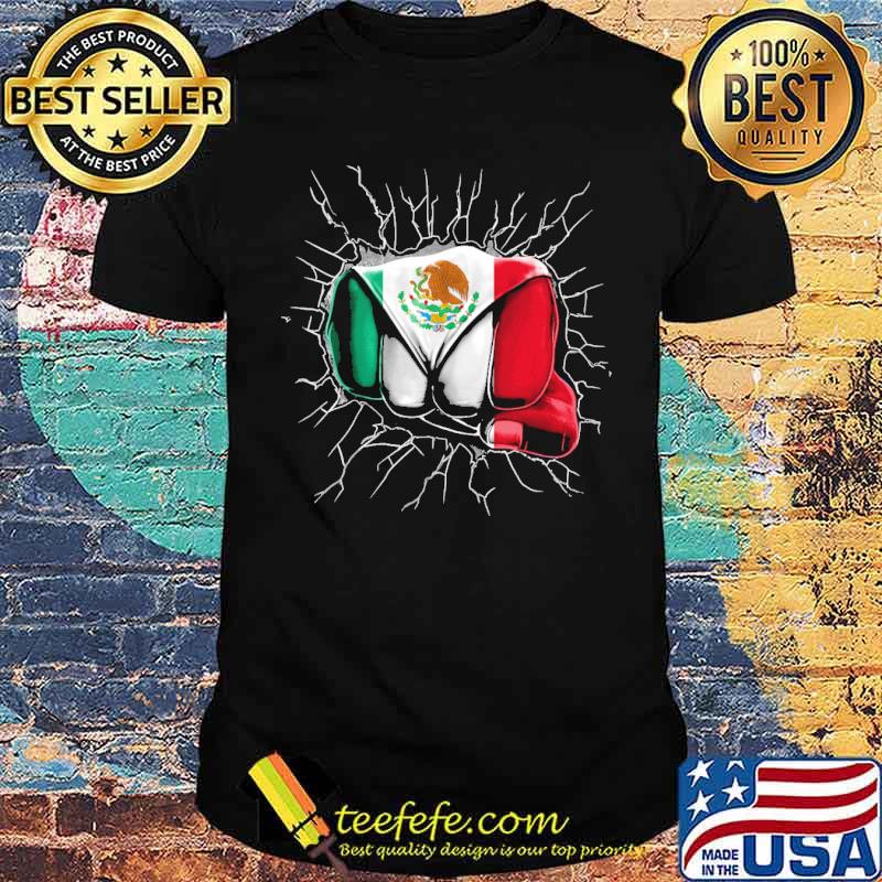 Mexican Flag Power Fist Shirt