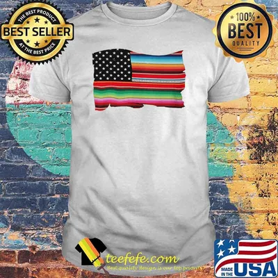 Mexican usa flag shirt