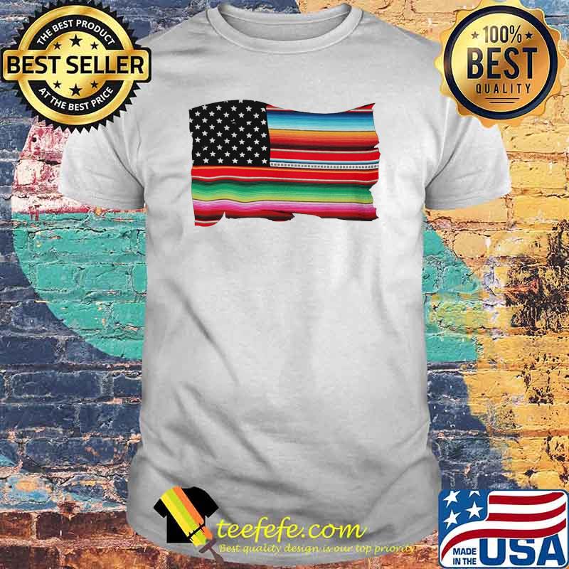 Mexican usa flag shirt
