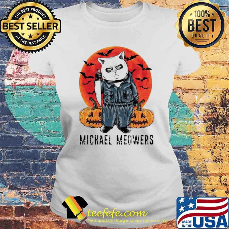Michael Meowers Halloween Cat Blood Moon s Laides tee Michael Meowers Halloween Cat Blood Moon s Laides tee
