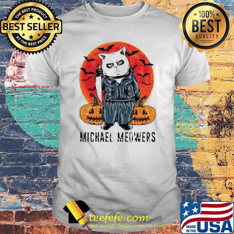 Michael Meowers Halloween Cat Blood Moon shirt