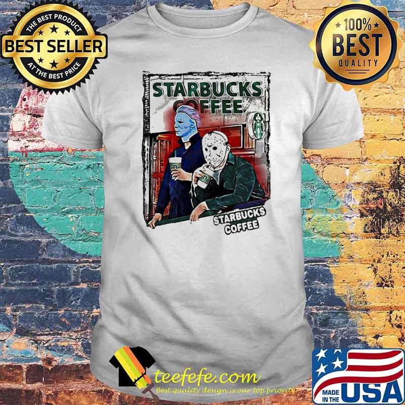 Michael Myers and Jason Voorhees Starbucks coffee Shirt