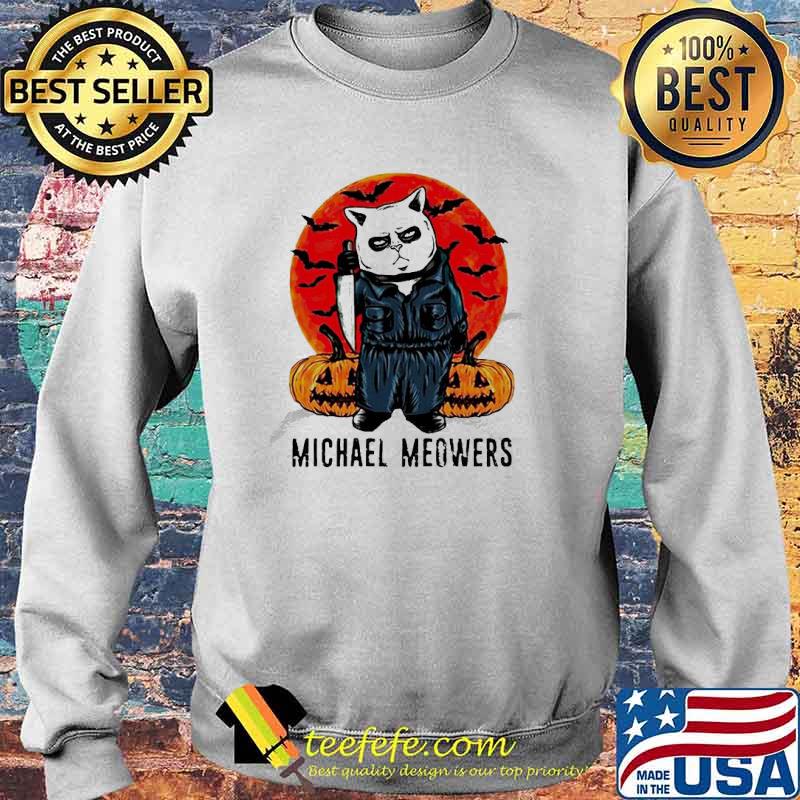 Michael Myers Meowers Halloween Blood Moon Shirt Sweater Michael Myers Meowers Halloween Blood Moon Shirt Sweater