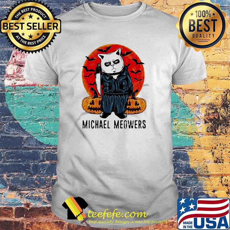 Michael Myers Meowers Halloween Blood Moon Shirt Michael Myers Meowers Halloween Blood Moon Shirt