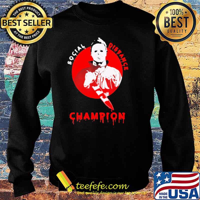 Michaels Myers Scary Socials Distancing Champions Halloween s Sweater Michaels Myers Scary Socials Distancing Champions Halloween s Sweater