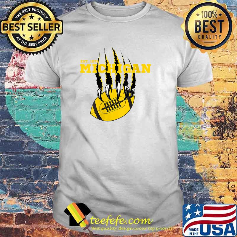 Michigan Est 1879 University Sports Football T-Shirt