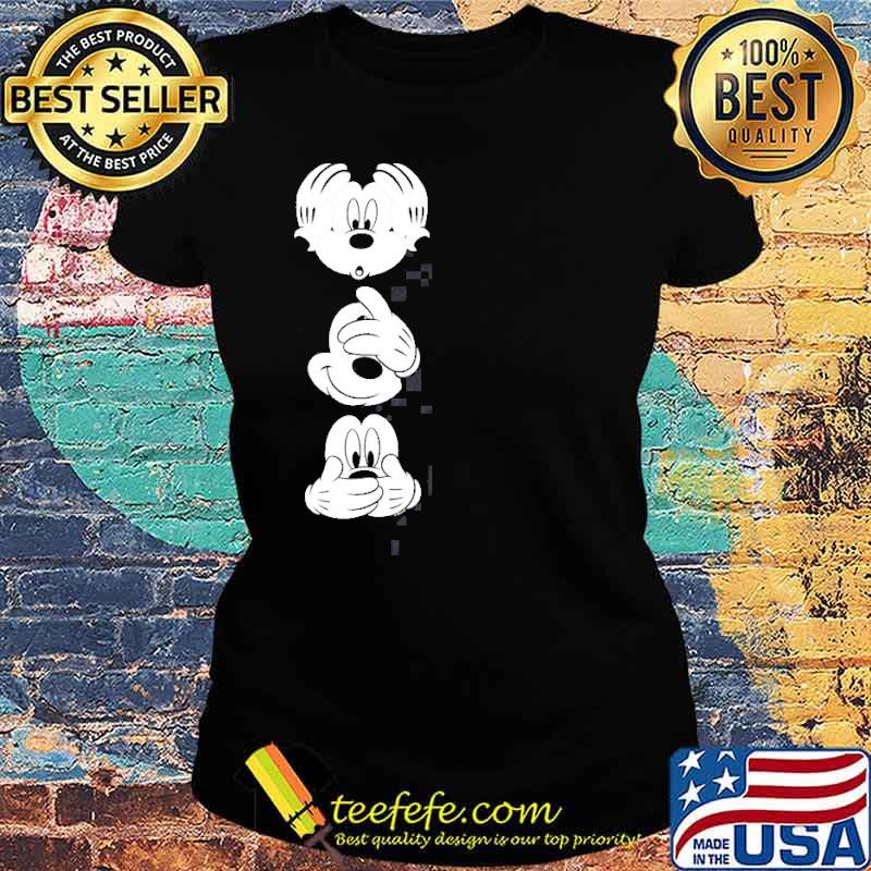 Mickey Hear See Speak No Evil Shirt Ladies tee Mickey Hear See Speak No Evil Shirt Ladies tee