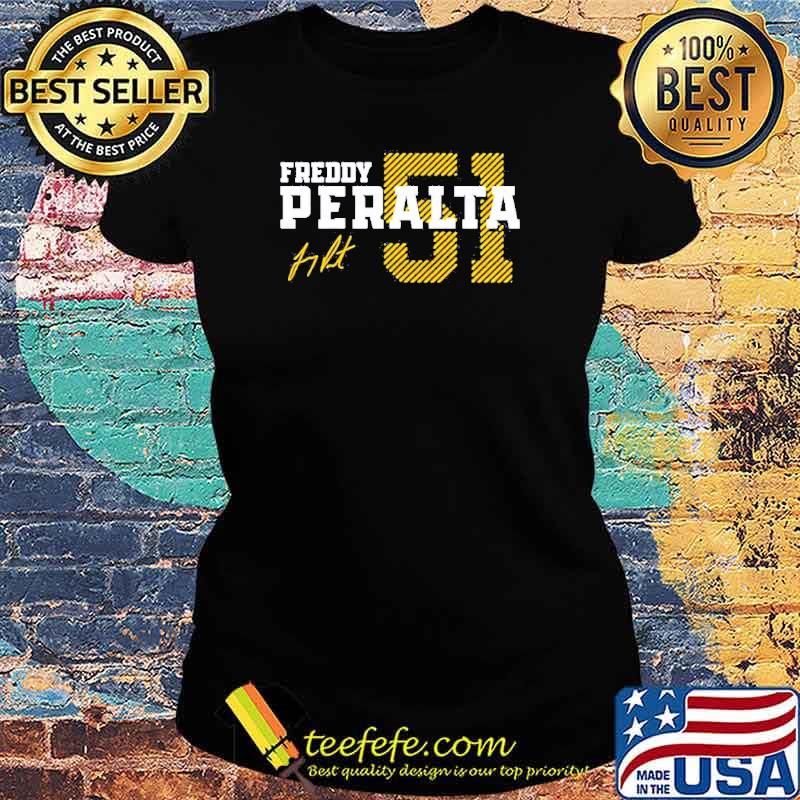 Milwaukee Baseball 51 Freddy Peralta s Ladies tee Milwaukee Baseball 51 Freddy Peralta s Ladies tee