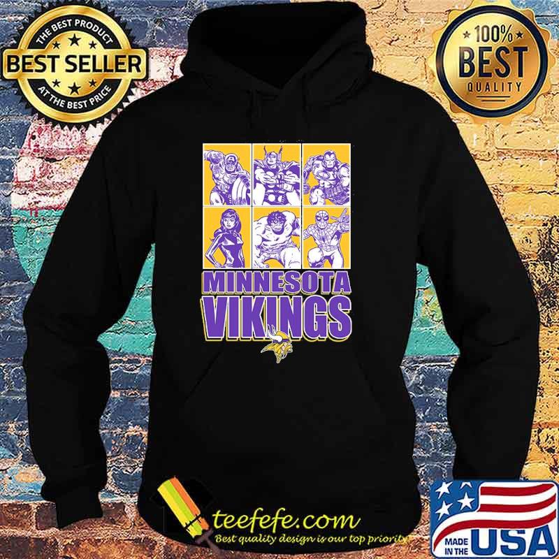 Minnesota Vikings Disney Marvel Avengers Line-Up s Hoodie Minnesota Vikings Disney Marvel Avengers Line-Up s Hoodie