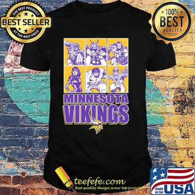 Minnesota Vikings Disney Marvel Avengers Line-Up shirt