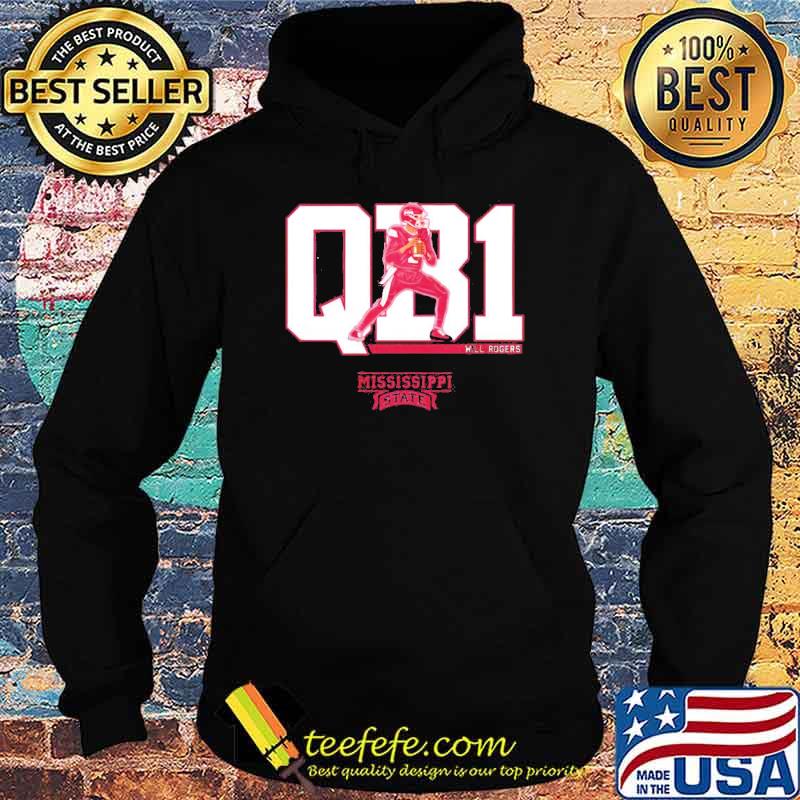 Mississippi State will rogers QB1 s Hoodie Mississippi State will rogers QB1 s Hoodie